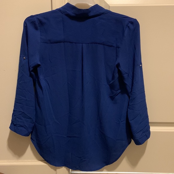 Royal Blue Women’s Blouse - Picture 3 of 4